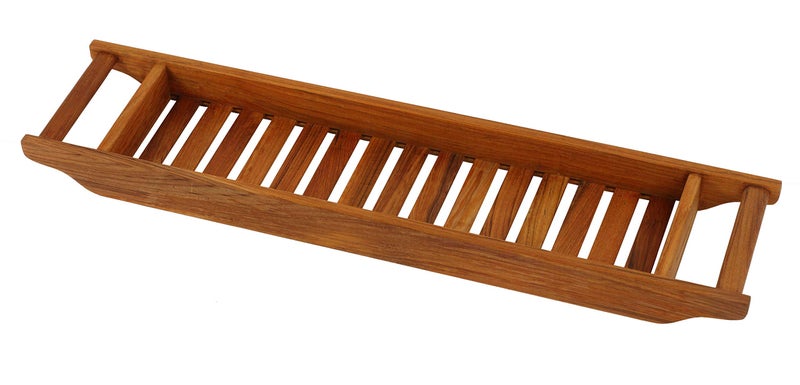 Bare Decor Bare Decor Vaske Bathtub Caddy 33 Wide Natural Teak Wood 