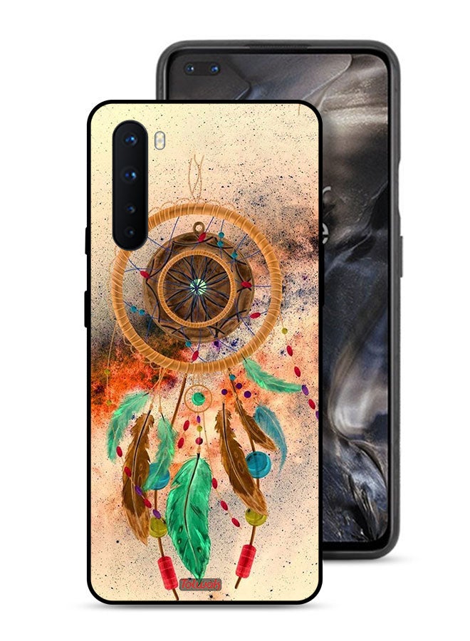 Tolwak OnePlus Nord Protective Case Cover Mandala Hanging Feathers - Image 1