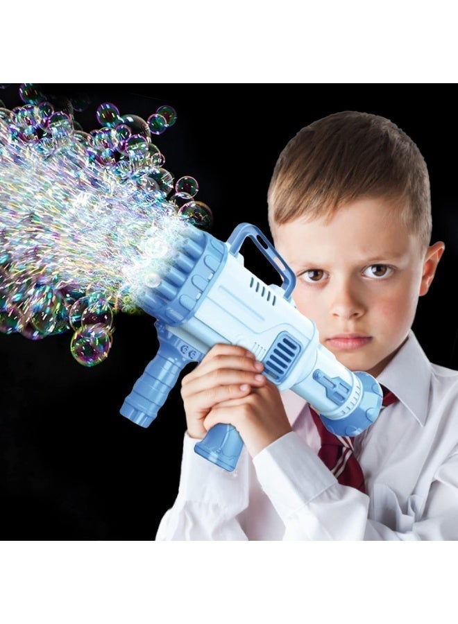 Battery Powered Bubble Gun with Colorful Lights,  Over 6000 Bubbles per Minute, Suitable for Kids & Adults, Indoor & Outdoor Use, Purple - Image 4