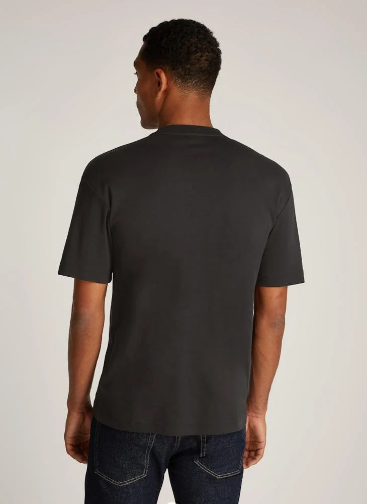 CALVIN KLEIN Logo Crew Neck Interlock T-Shirt