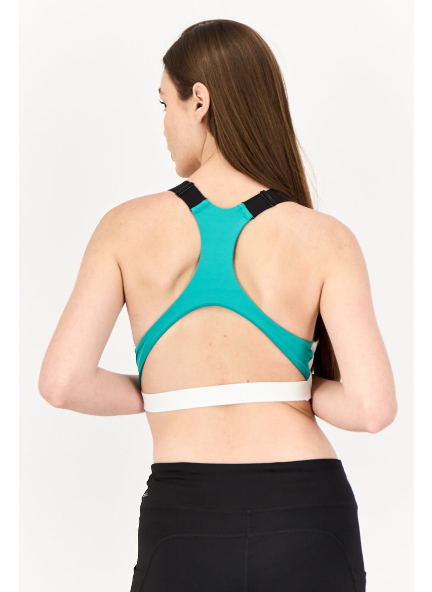 PUMA Women Padded Brand Logo Outdoor Bra, Multicolor  - Image 3