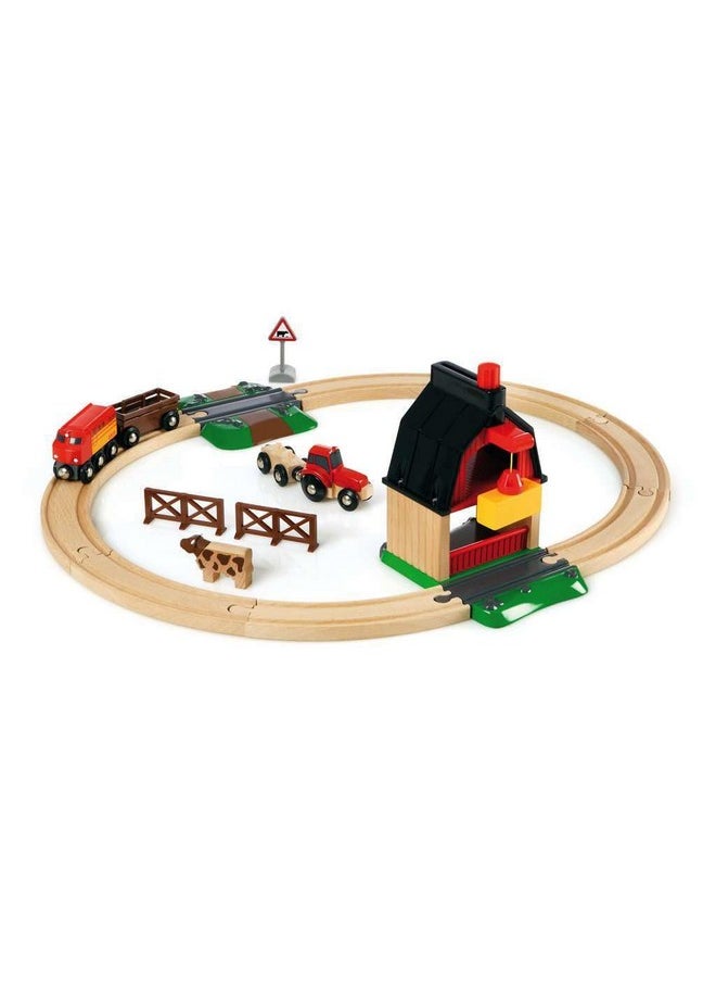 Brio BRIO 33719 Farm Railway Playset - Interactive Toy Train Set for Kids | FSC-Certified Wood | Expandable Tracks | Promotes Skill Development  - Image 3