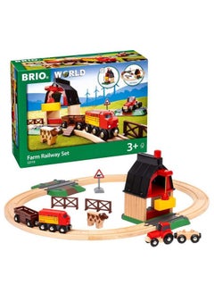 Brio BRIO 33719 Farm Railway Playset - Interactive Toy Train Set for Kids | FSC-Certified Wood | Expandable Tracks | Promotes Skill Development  - Image 2
