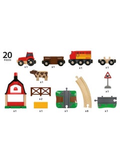 Brio BRIO 33719 Farm Railway Playset - Interactive Toy Train Set for Kids | FSC-Certified Wood | Expandable Tracks | Promotes Skill Development  - Image 4