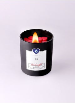 Amber Pachouli Soy Wax Scented Candle 200 ml , Wooden Wick, Aroma Hand Poured Natural Jar candle - Patchouli and Amber oud - Last longing frosted glass Jar candle with lid Home Decor