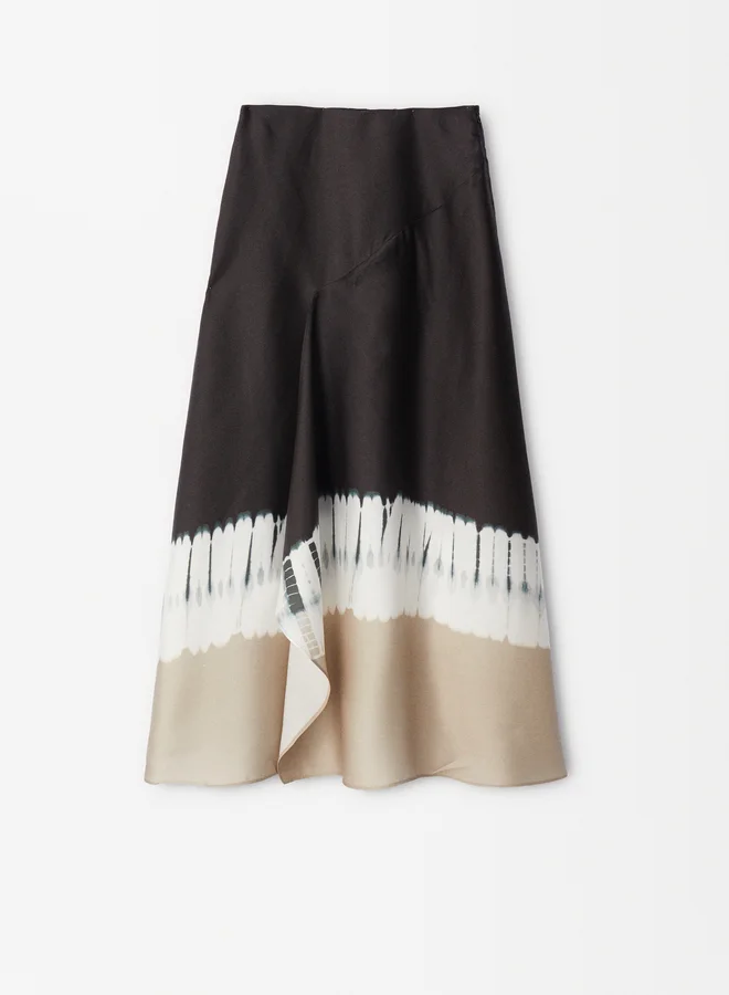 PARFOIS Printed Midi Skirt