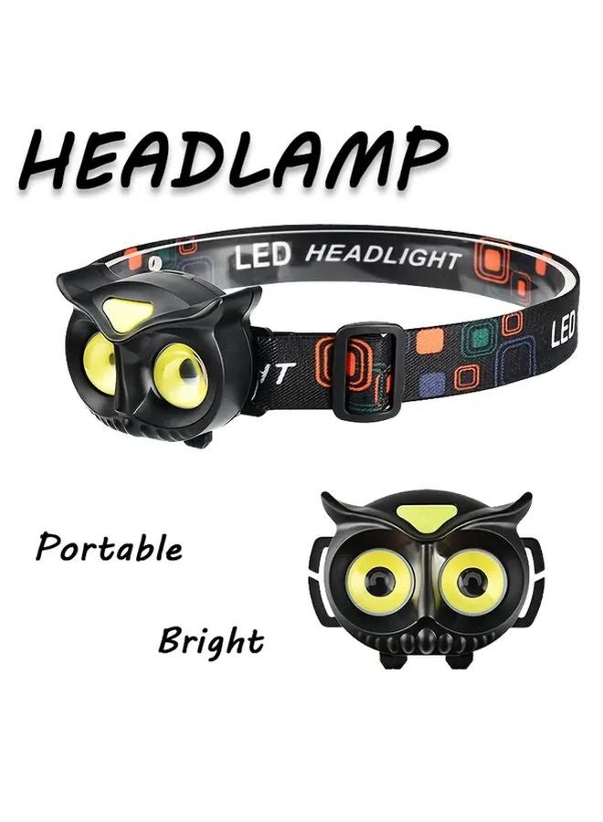 Owl Shaped LED Headlamp Hands Free Flashlight For Camping Hiking Running - Image 3