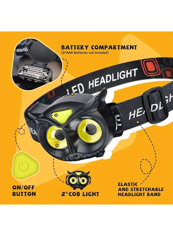 Owl Shaped LED Headlamp Hands Free Flashlight For Camping Hiking Running - Image 5