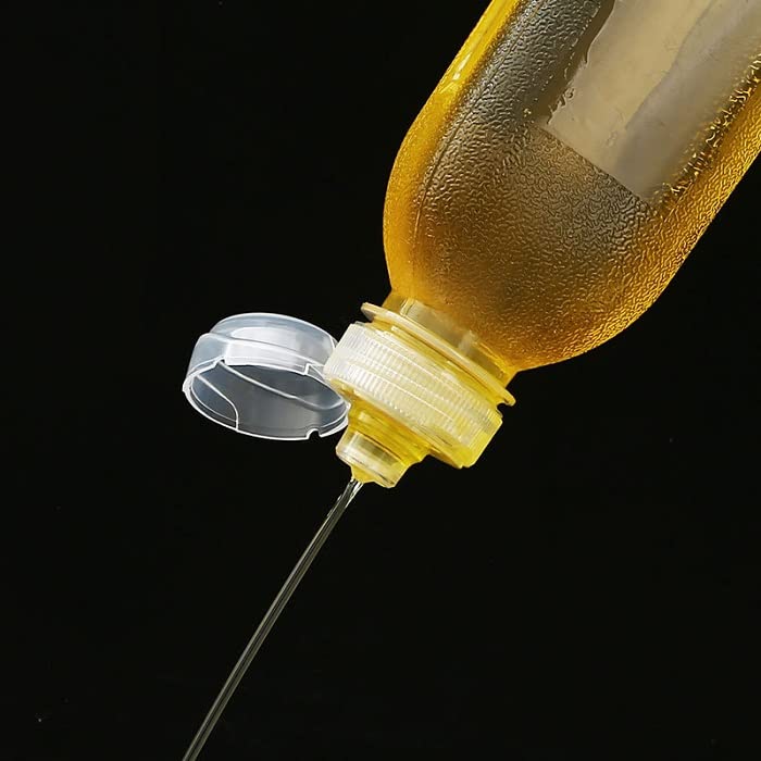 Newvent 3 Pcs Injection Press Oil Bottle Cooking Oil Dispenser Transparent Plastic Oil Container 500 ml - Image 5