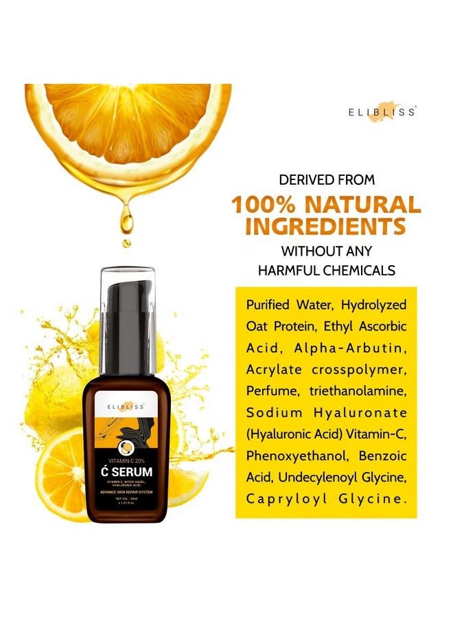 ELIBLISS Vitamin C Skin Clearing Serum For Brightening Antiaging Skin Repair Dark Circle 30 Ml (30 Ml)  - Image 5