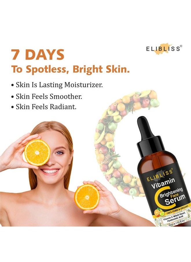 ELIBLISS Vitamin C Skin Clearing Serum For Brightening Antiaging Skin Repair Dark Circle 30 Ml (30 Ml)  - Image 4