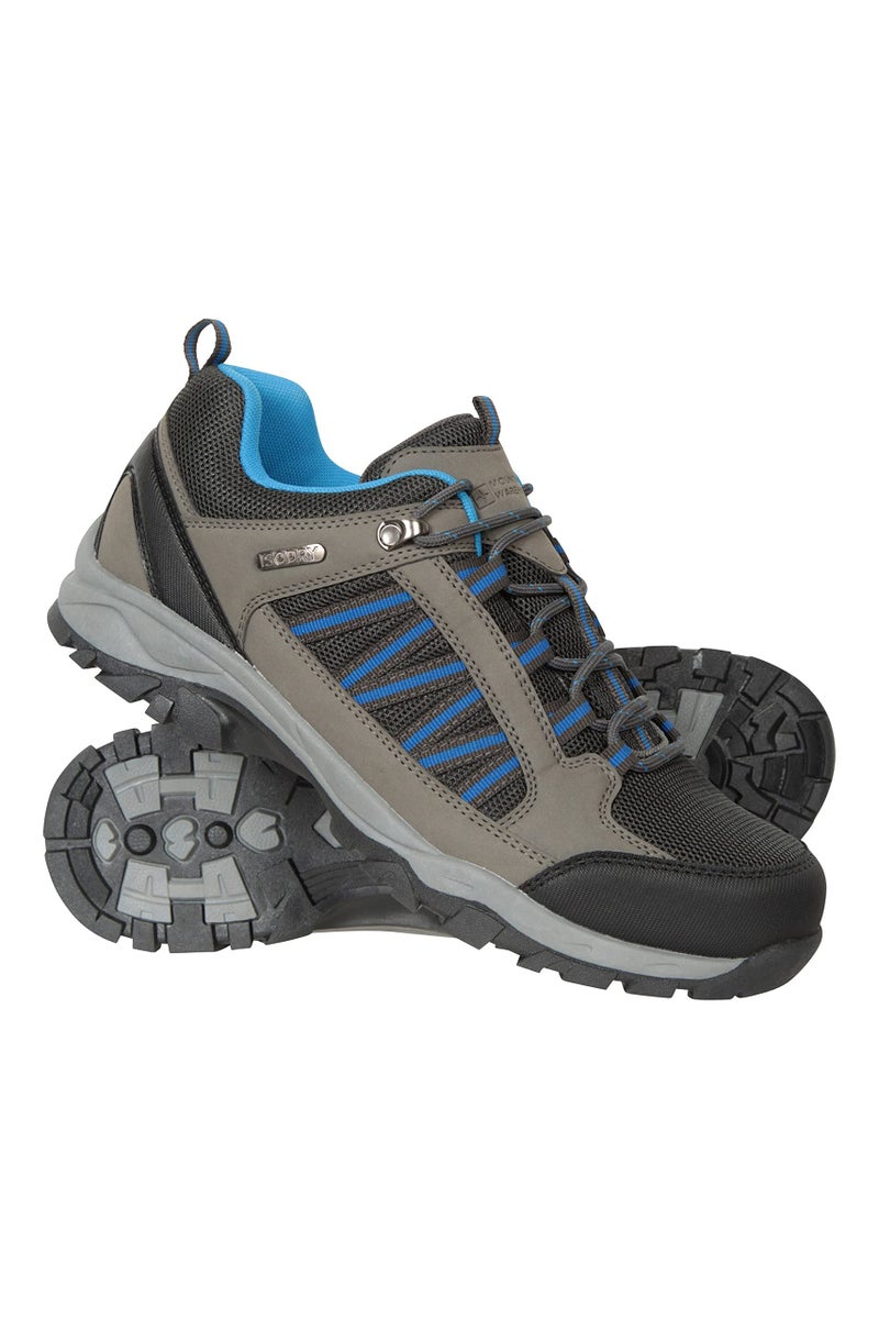 Mountain Warehouse أحذية المشي الخارجية للرجال من ماونتن ويرهوس Path مقاومة للماء رمادي داكن 11 M US رجال - Image 1
