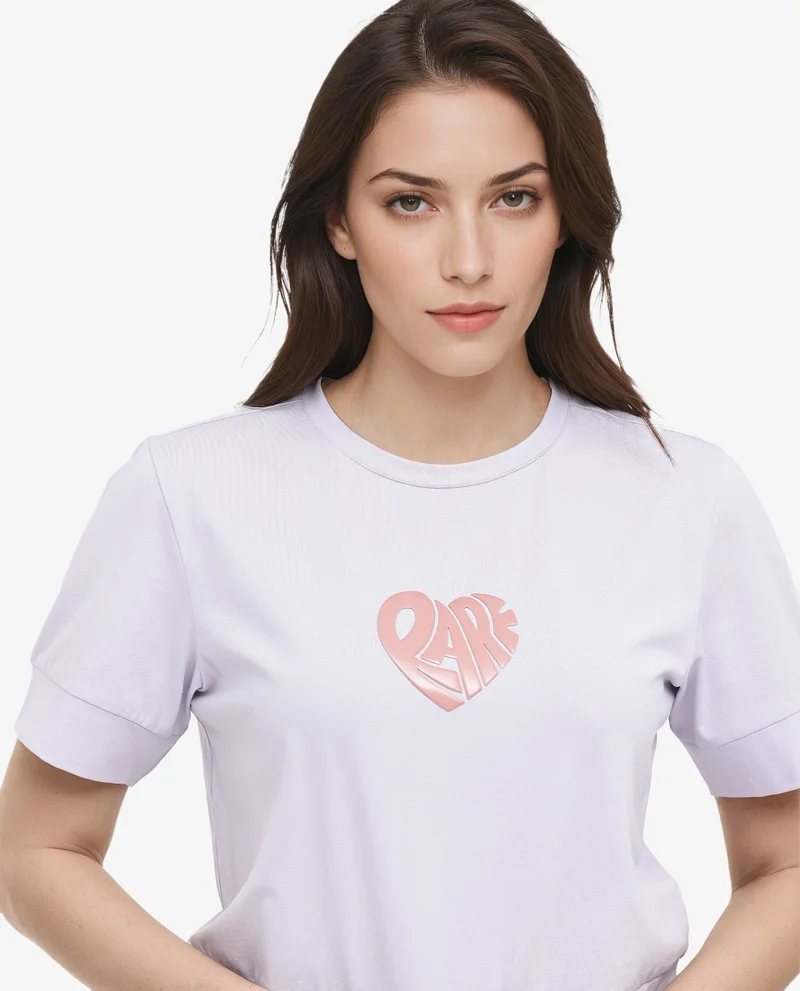 Rareism Women's Hd Rare Print Graphic T-Shirt