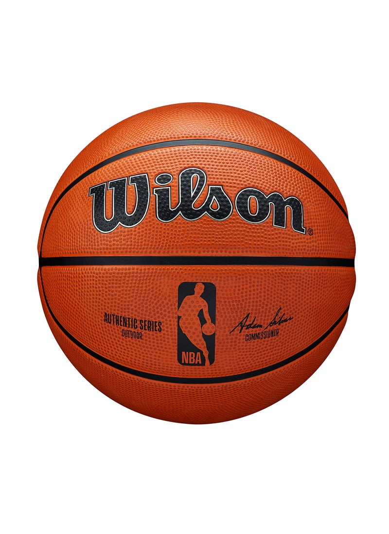 Wilson NBA Authentic Series Outdoor Basketball - Size 7 for +12 years old and Adults - Orange  - Image 1