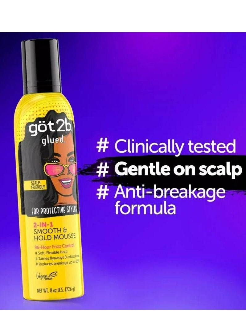 Got2b Glued 2 in 1 Smooth And Hold Mousse 226 g - Image 2