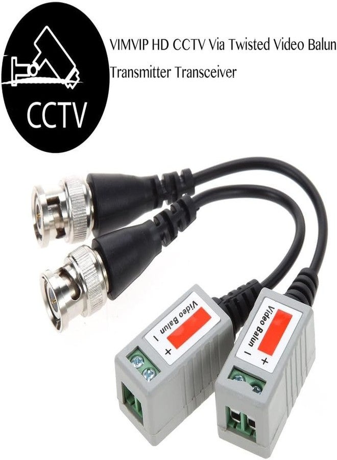 COOLCOLD Video Balun, Mini CCTV BNC Transceiver With Pigtail, Coax to UTP Cat6 Connector HD 720P 1080P, Video Passive Balun for HD-TVI/CVI/AHD/Analog/960H Camera (5 Pair) - Image 4
