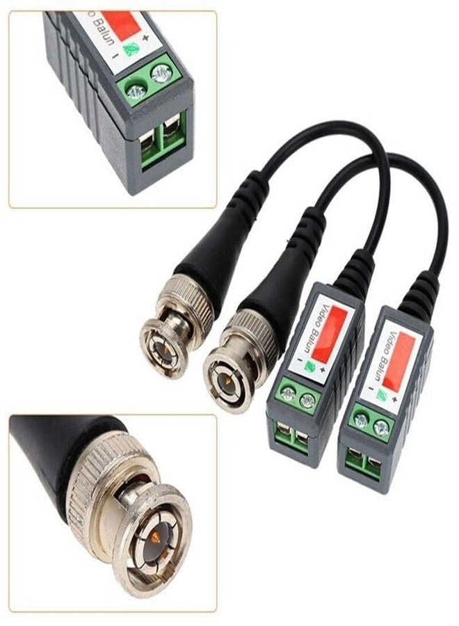 COOLCOLD Video Balun, Mini CCTV BNC Transceiver With Pigtail, Coax to UTP Cat6 Connector HD 720P 1080P, Video Passive Balun for HD-TVI/CVI/AHD/Analog/960H Camera (5 Pair) - Image 5