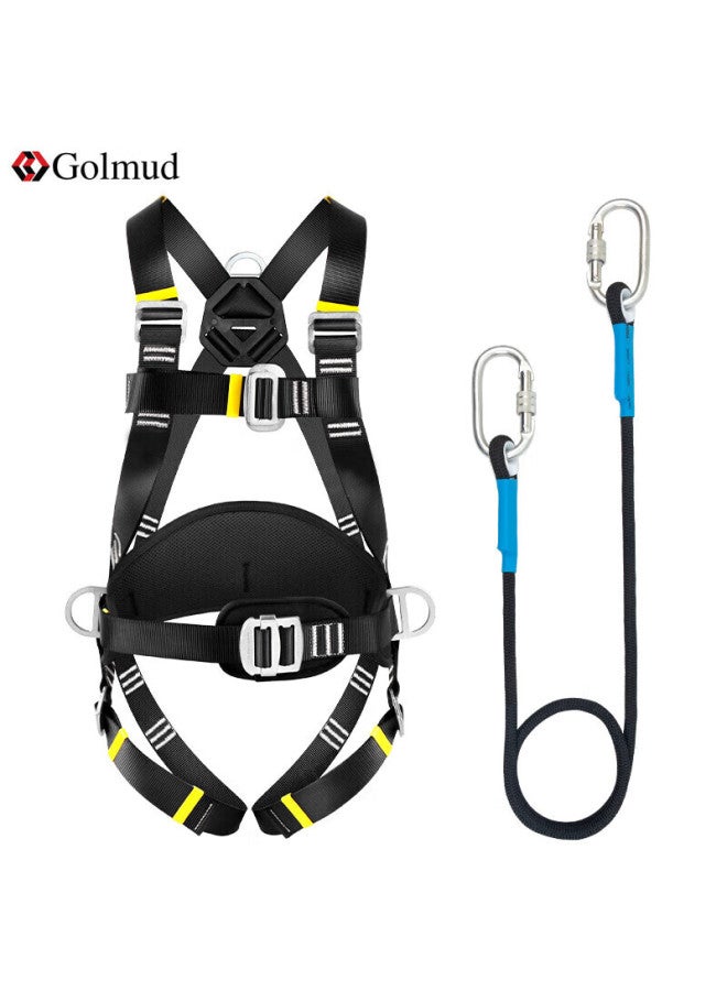 Golmud Golm Full Body 5-point High Alude Safety Harness Fall Protection Rope Set Safety Belt 8088 Single Small Hook 1.8m - Image 1