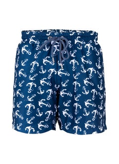 Anemoss Anchors Men Swim Shorts with Elastic Drawstring Waistband Medium  - Image 1