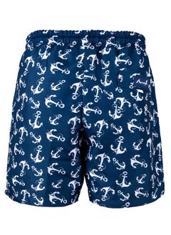 Anemoss Anchors Men Swim Shorts with Elastic Drawstring Waistband Medium  - Image 3
