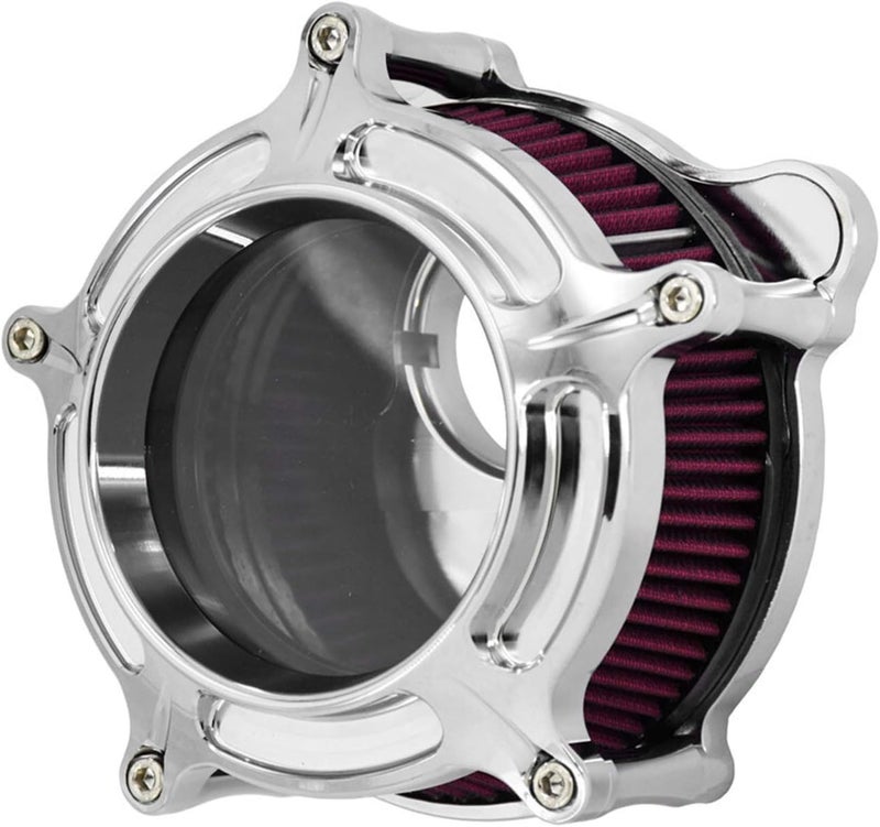 Wivplex Chrome Air Cleaner Intake Filter for Harley Motorcycles - Image 4