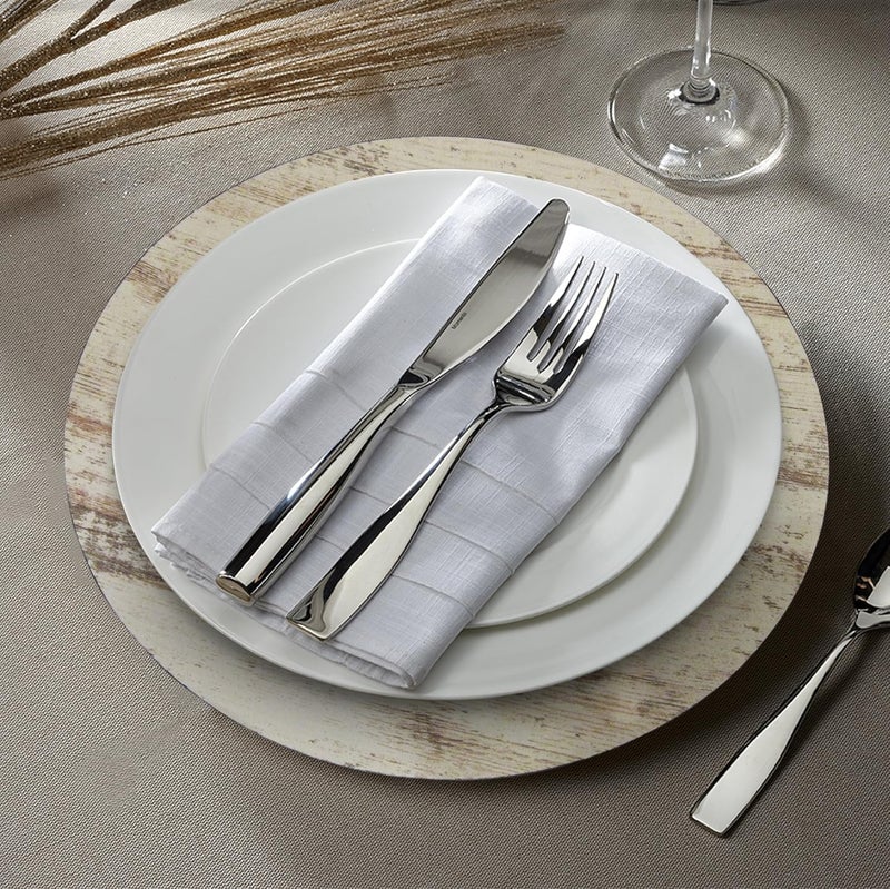 ChargeIt by Jay Charge It by Jay Birch Wood Finish Charger Plate Large 13 Decorative Melamine Service Plate for Home  Professional Dining Perfect for Events Dinner Parties Weddings Catering 1 Piece Birch Wood - Image 2