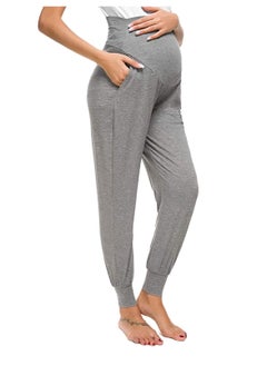 Women's Maternity Pants Over Belly Lounge Pajamas Clothes Pregnancy Must Haves Joggers with Pockets