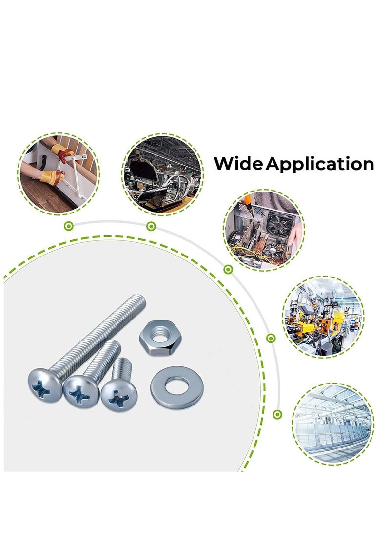 RACO Machine Screws/Bolts Stainless Steel Round Head Phillips Screws Muliti Purpose Use (5, 3.5x25mm) - Image 3