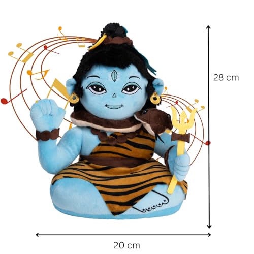 Panda's Box Pandas Box Mantra Chanting Baby Shiva 11 Inches  Musical Soft Plush Toy  Best Gift for Infants Toddlers  Babies - Image 5