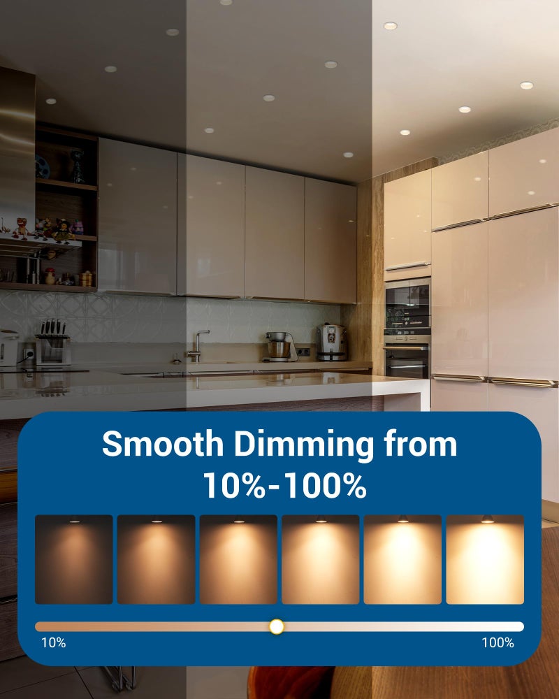 DEWENWILS 10-Pack GU10 LED Bulb Dimmable, 3000K Warm White GU10 Bulb Replacement for Track Lighting, 500LM, 7W(50W Equivalent) LED Light Bulb for Kitchen, Range Hood, Living Room, Bedroom - Image 3