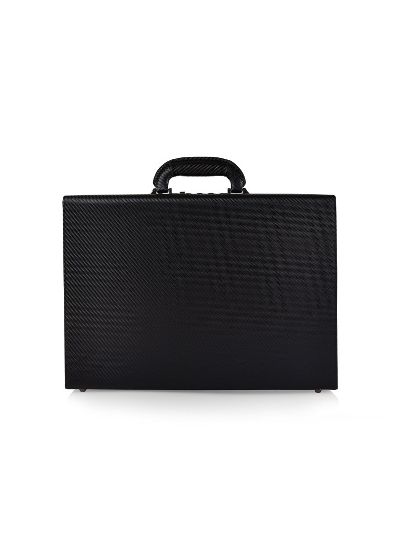 MAGELLAN Magellan Leather Expandable Attache Case 1Piece E15-2001 Black - Image 2