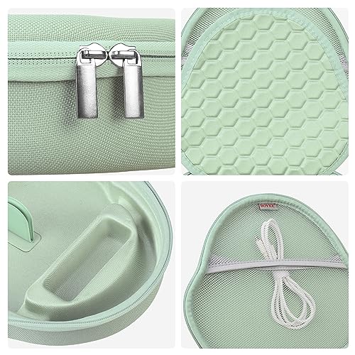 BOVKE Hard Carrying Case with Sleep Mode for Apple AirPods Max Wireless Over-Ear Headphones, AirPods Max Protective Portable Storage Bag with Mesh Pocket for Headphone Accessories, Green - Image 5
