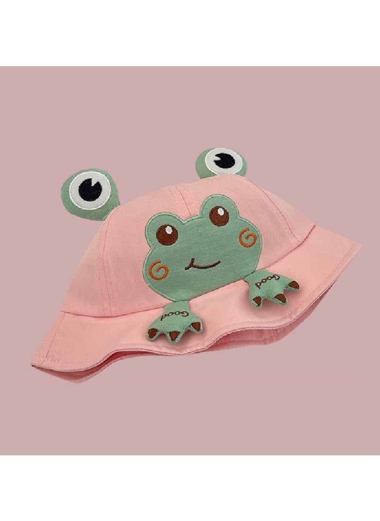 KUYING Pink series Children's Travel sun Protection and Sunshade Fisherman hat 