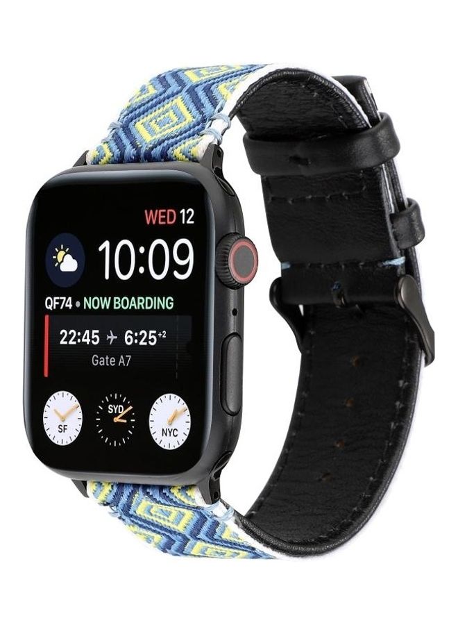 NIBEMINENT Ethnic Replacement Watchband For Apple Watch Series 1/2/3/4/5/6/7/SE 38/40/41mm Rural - Image 3