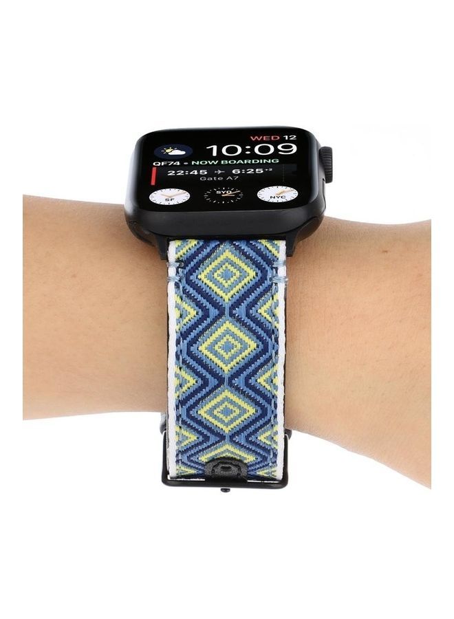 NIBEMINENT Ethnic Replacement Watchband For Apple Watch Series 1/2/3/4/5/6/7/SE 38/40/41mm Rural - Image 5