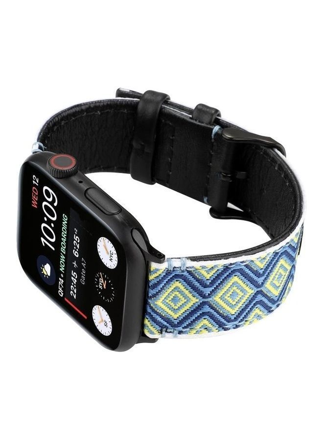 NIBEMINENT Ethnic Replacement Watchband For Apple Watch Series 1/2/3/4/5/6/7/SE 38/40/41mm Rural - Image 4