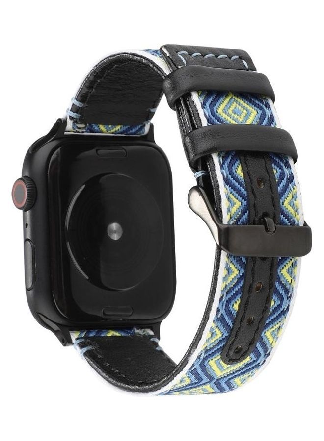 NIBEMINENT Ethnic Replacement Watchband For Apple Watch Series 1/2/3/4/5/6/7/SE 38/40/41mm Rural - Image 1
