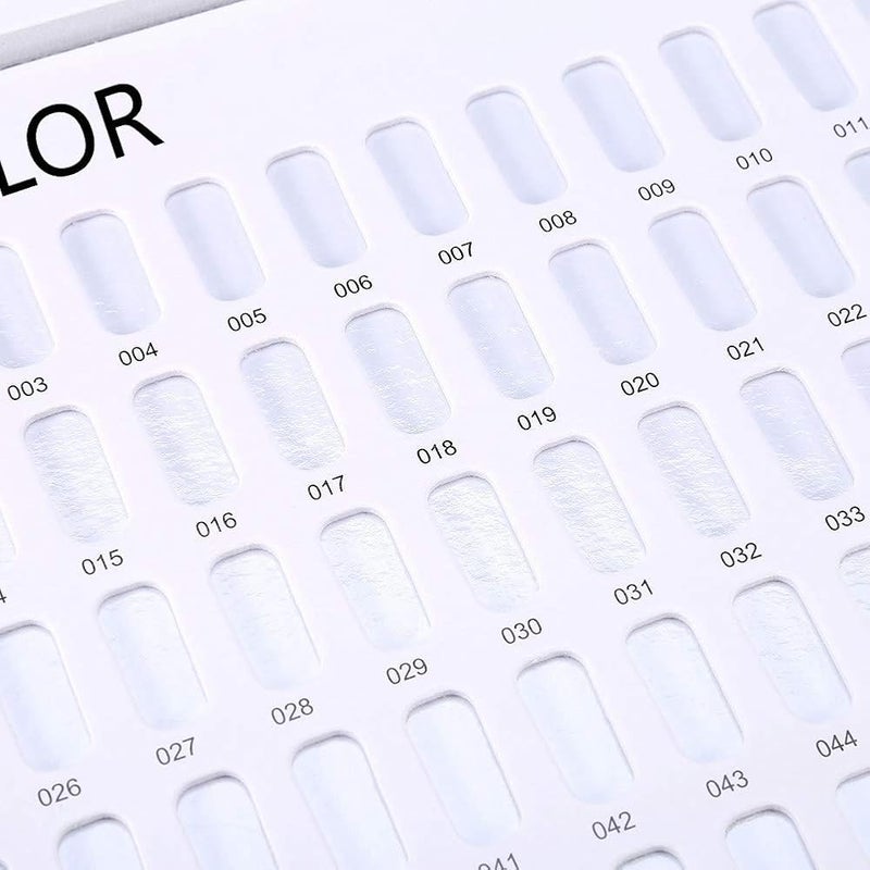 Filfeel 120 Sticks Nail Art Display Nail Polish Colour Chart Plates Nail Gel Colour Card Nail Polish Display Chart Book Nail Art Display Shelf (Strip Cover) - Image 5