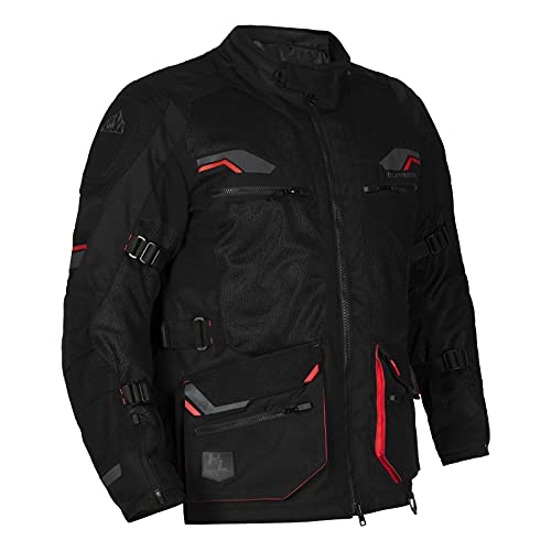 Tourmaster Ridgecrest Jacket - Breathable, Mesh Adventure Touring Motorcycle Jacket with CE-Approved Armor and Multiple Pockets for All-Weather Protection - Image 3