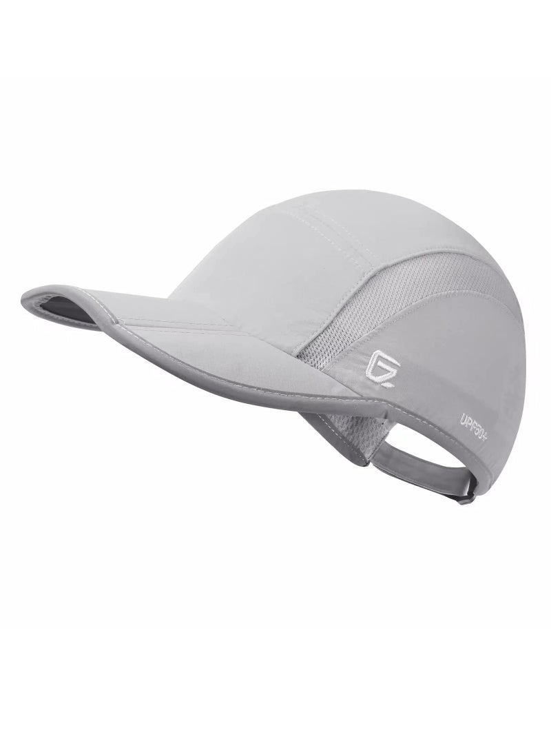 Excefore Men Women Baseball Cap, Reflective Folding Outdoor Hat Adjustable Unstructured Design UPF 50+ Sun Protection Sport Hats Unisex Baseball Cap - Image 1