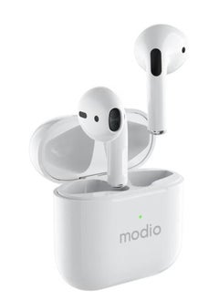 ME4 True Wireless Stereo (TWS) Bluetooth Earbuds with Charging Case – In-Ear Headset with HD Sound, Touch Controls, Noise Isolation, Built-in Mic & Bluetooth 5.3 – Lightweight, Compact Design Compatible with Android & iOS for Music, Calls & More