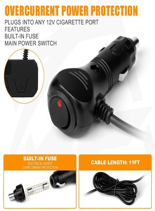 Xprite 35" COB LED Emergency Traffic Advisor Strobe Light Bar, w/Control Box Interior Windshield Safety Hazard Warning Flashing Cop Lightbars, for Police Volunteer Vehicles Trucks-Red Blue - Image 4