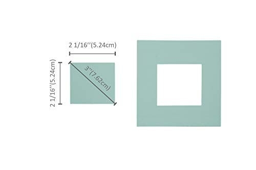 BiraBira Bira 2 1/16 x 2 1/16 inch Square Lever Action Craft Punch for Paper Crafting Scrapbooking (3 inch Square Measured diagonally) - Image 2