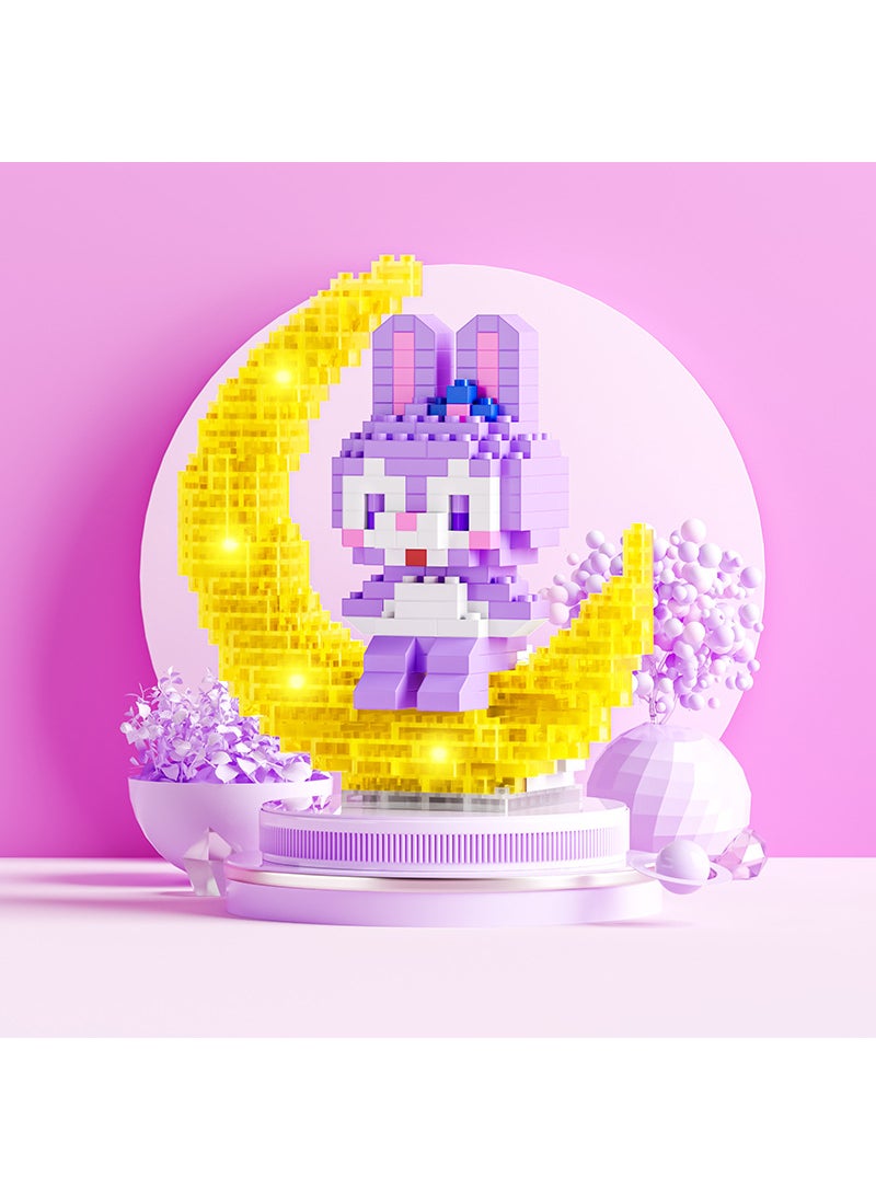 Generic - Luminous Astronaut Stardew Building Blocks Gift2233-light Moon star Dai Lu [color box] 366 particles [send battery]] 2233-light Moon star Dai Lu [color box] 366 particles [send battery]] - Image 1
