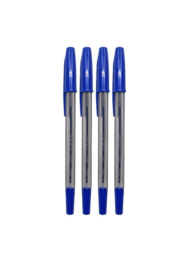يوني بول Uniball SA-S Fine Ball Pen | Blue Ink | Smooth Fine Tip Ballpoint Pen | Pack of 4 - Image 3
