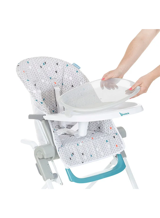 Badabulle Compact High Chair With Flat Folding And Multi Positioning