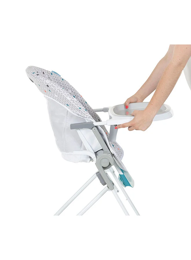 Badabulle Compact High Chair With Flat Folding And Multi Positioning