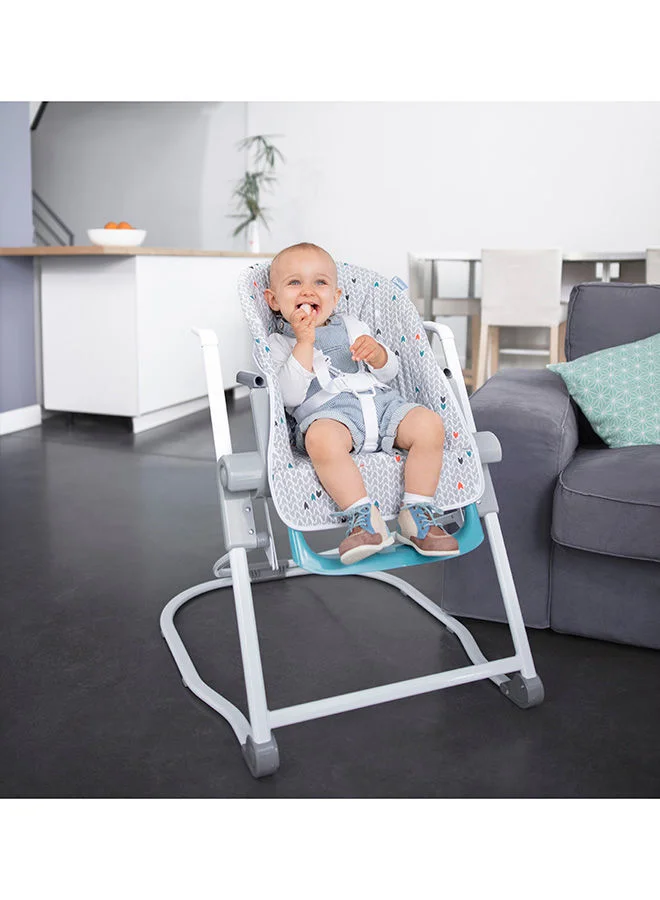 Badabulle Compact High Chair With Flat Folding And Multi Positioning