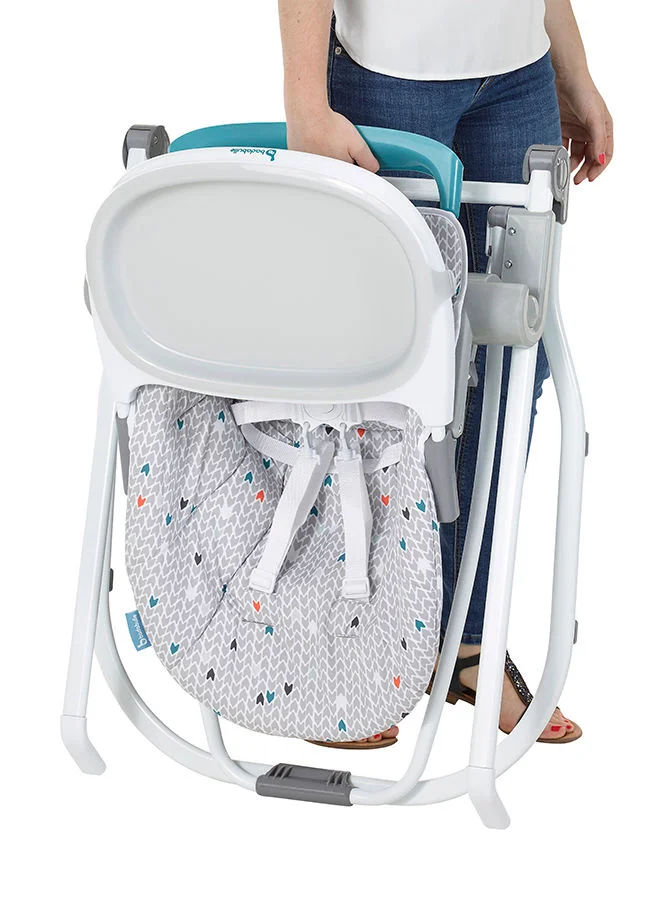 Badabulle Compact High Chair With Flat Folding And Multi Positioning