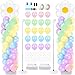 Kasyat 2 Sets Daisy Pastel Party Balloon Column Stand Kit Adjustable Groovy Balloon Arch Stand Kit for Macaron Boho Summer Daisy Floral Theme Easter Party Decoration - Image 2